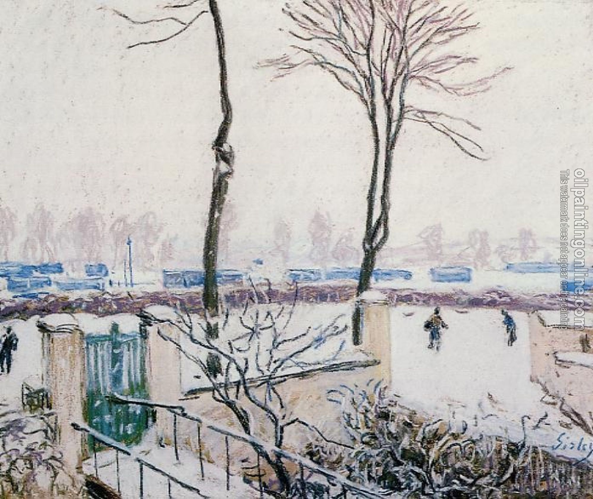 Sisley, Alfred - Approach to the Railway Station